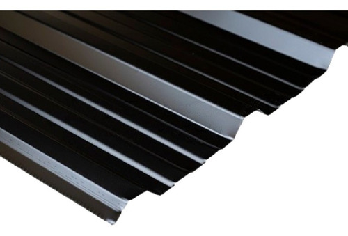 Chapa Color Negro Trapezoidal C-25 (0,5 Mm) X 6 Metros