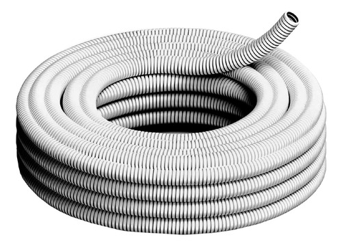 Caño Corrugado Ø25mm (1'') X 25mts Genrod Pvc Ignífugo