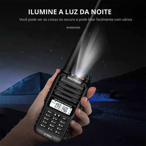 Kit 4 Rádios Baofeng Uv-9r 10w Vhf Longo Alcance Resistente