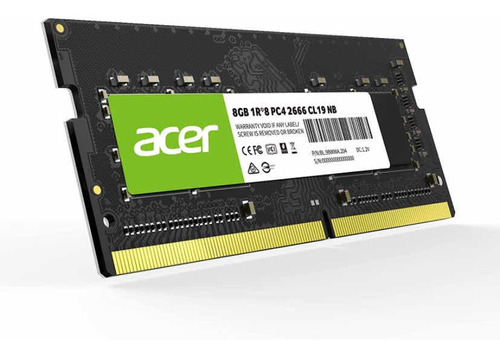 Memoria Acer Laptop 8gb Ddr4/2666mhz Sd100 Cl19 Nb 1.2v 1r*8