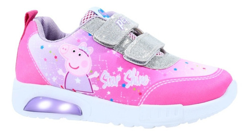 Zapatillas Con Luces Peppa Pig Linea Pop Footy Mundo Manias