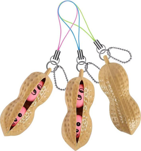 Chaveiro Ervilhas Anti Stress Relax Feijão Fidget Toy Pop It