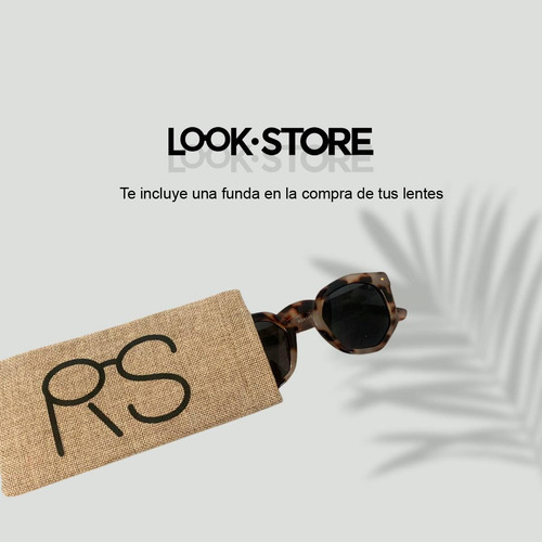 Lentes De Sol Uv 400 Unisex Animal Print Beige Modernos