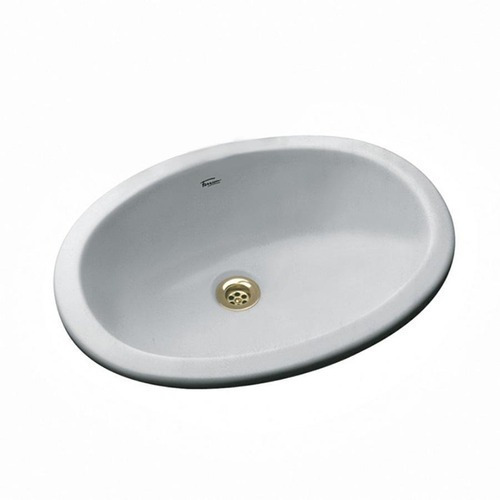 Bacha De Baño Ferrum Imola Oval De Embutir Blanca Lmhf Loza