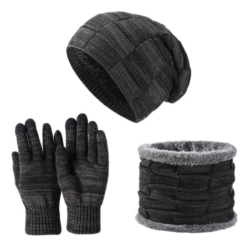 Gorro De Invierno, Gorro De Punto, 3 Unidades/juego Con Bufa