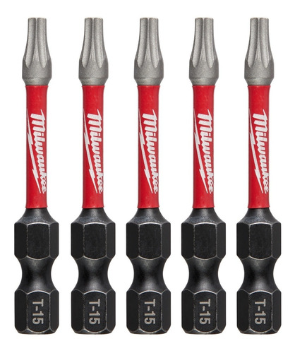 5 Puntas Torx De Impacto T15 X 2 PuLG. Milwaukee 48-32-4483