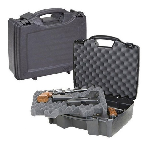 Caja Rigida  Plano Para Transporte De 4 Pistolas Revolver 