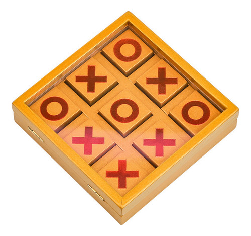 Juguete De Juego Tic-tac-toe De Madera X O Chess Para Niños