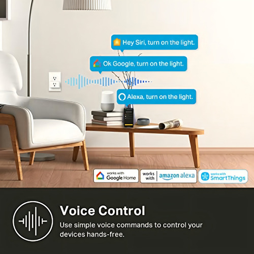 Kasa Matter Smart Plug W/ Energy Monitoring, Compact Design