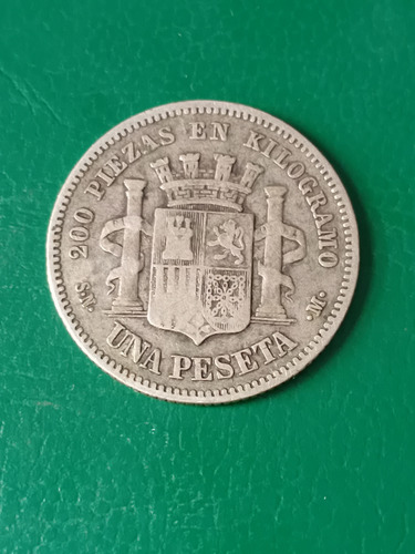 España 1870 1 Peseta Plata (Usado)