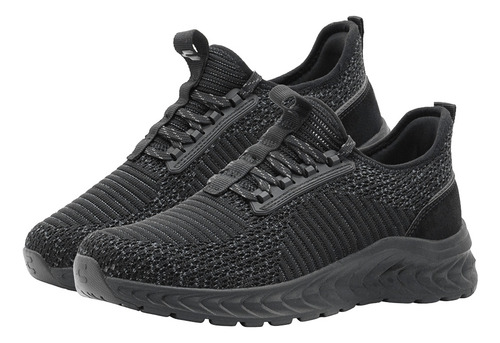 Tenis Para Hombre Charly® Walking Relax Textil Color Negro