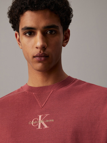 Sweater Monologo Sweater Rojo Calvin Klein