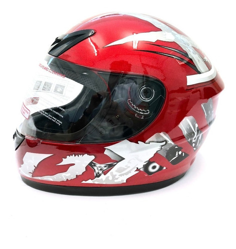 Casco Moto Cerrado Con Visera Diseño