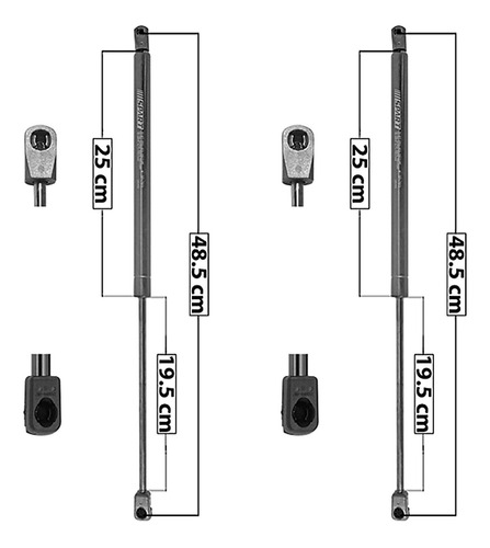 (2) Amortiguadores 5a Puerta Nissan Quest 1999-2002 Spart