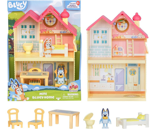 Mini Casa Home De Bluey Con Figuras