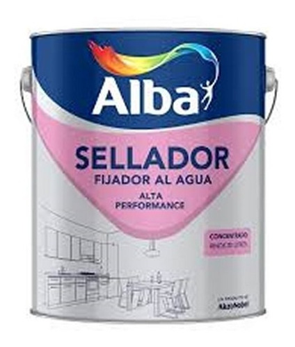 Sellador Fijador Al Agua Alba 4 Lt Premium - Sagitario