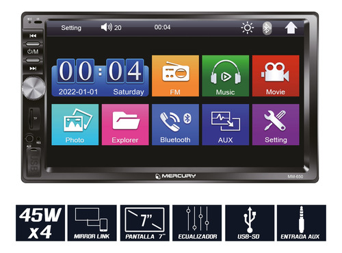 Pantalla 7 Pulgadas Mirror Link Para Honda Fit 2015 A 2018