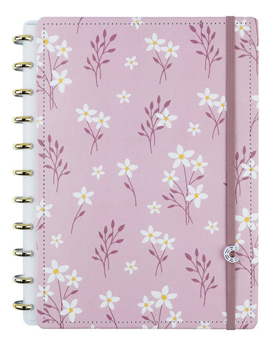 Caderno Inteligente A5 C/ 80 Fls - Pink Blossom By Sof
