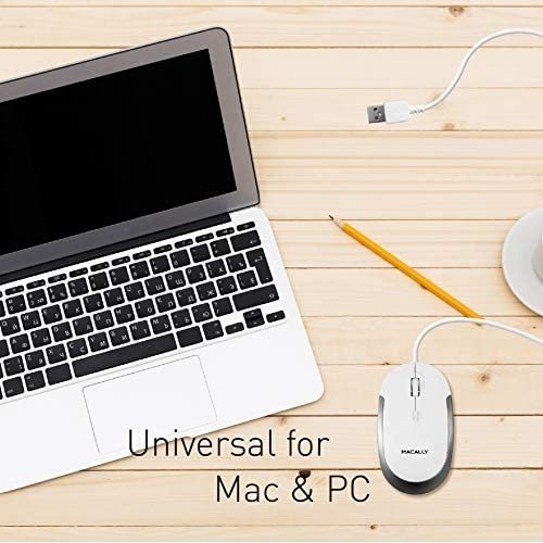 Mouse Macally Con Cable/blanco