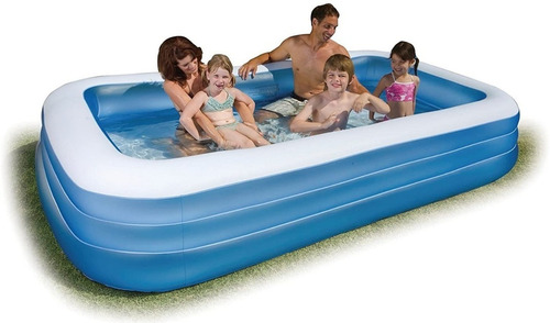 Piscina Extragrande Niños Adultos +inflador 3.05*1.83*56