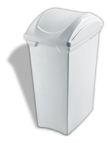 Cesto De Residuos Basura Plastico Vaiven 15lt Sanremo Blanco