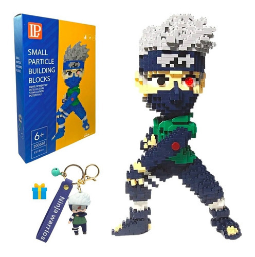 Set De Construcción 3d Kakashi Naruto Bloque Armable