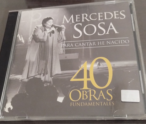 Mercedes Sosa Cd Doble Para Cantar He Nacido 