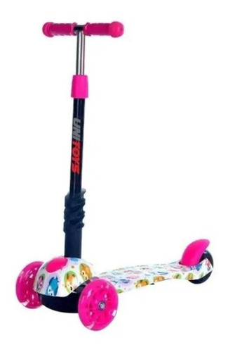 Patinete Unitoys Esportivo  rosa  para crianças