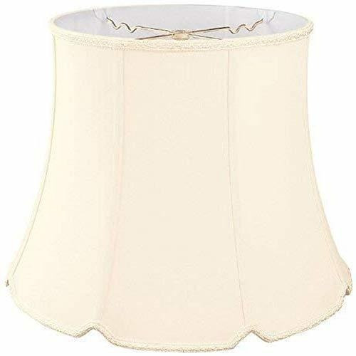 Royal Designs Tall Drum Bottom Vnotch Designer Lámpara Shade