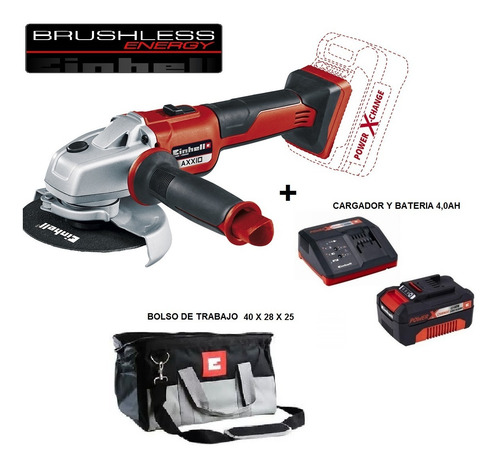 Esmeril Inalámbrico Axxio Einhell +cargador/batería/bolso