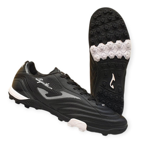 Tenis Futbol Rapido Fut7 Joma Negro Plata Aguila Cosidos