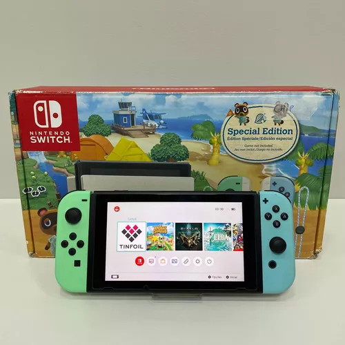 Nintendo Switch Desbloqueado V2 Edição Animal Crossing 64gb Com