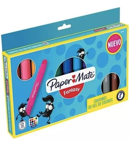 Crayon De Gel Jumbo Fantasy Paper Mate 12 Colores Diferentes