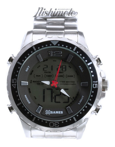Relógio X-games Masculino Anadigi Xmssa008 Bxsx Aço