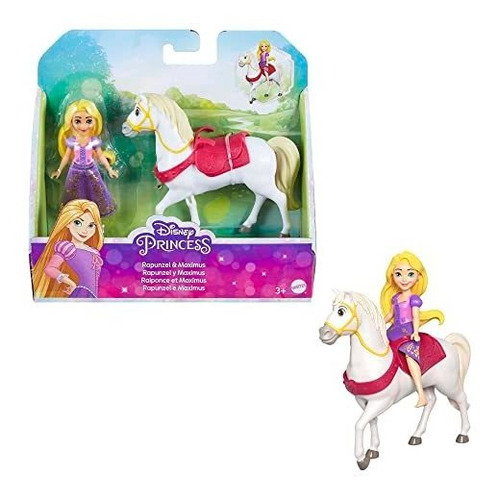 Disney Princess Toys, Rapunzel Posable Small Doll Y Maximus 