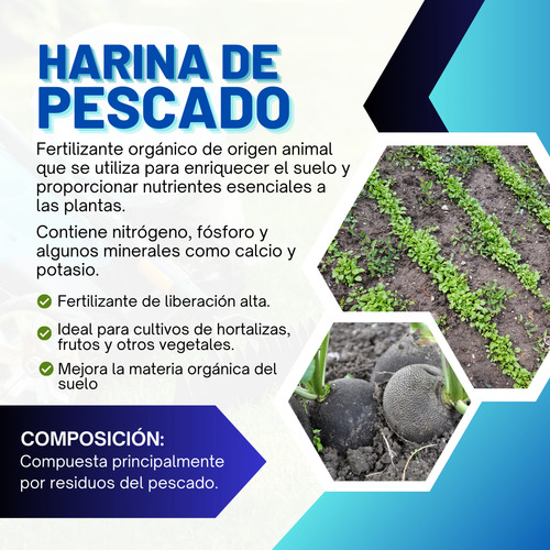 3kg Harina De Pescado Fertilizante