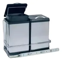 Comprar Portaresiduos Doble Due Acero Inoxidable Fark 2000 Reciclaje