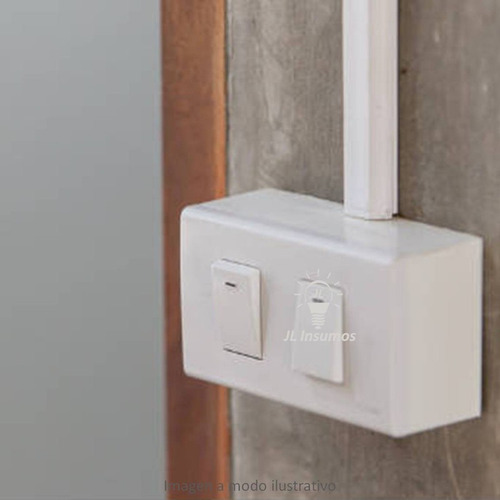 Imagen 3 de 3 de Caja Rectangular Aplicar Para Llave De Luz S/f Idt