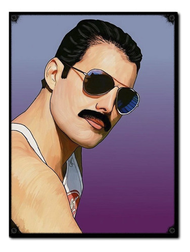 #1682 - Cuadro Decorativo Vintage - Freddie Mercury Queen