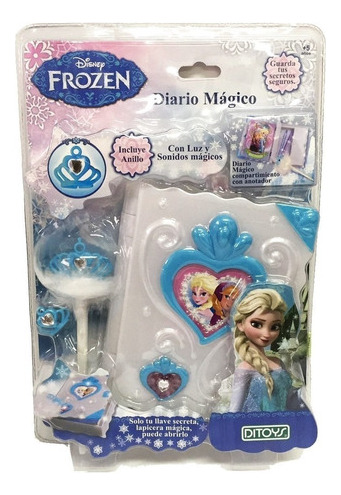 Diario Mágico Frozen Con Luz Y Sonido Disney Princesas Ditoy