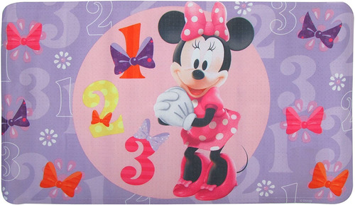 Imagen 1 de 6 de Disney Minnie Mouse Baño Deco Antideslizante Alfombra