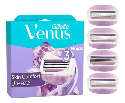 2 Pza Cartucho De Rastrillo Gillette Venus Breeze Para Mujer