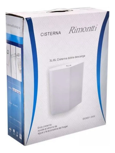 Cisterna Rimontti Doble Descarga Boton Superior Con Bajada