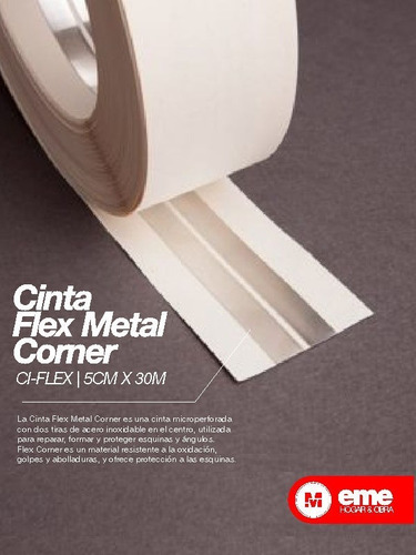 Cinta Banda Armada Flex Metal Corner Ci-flex | 5cm X 30m