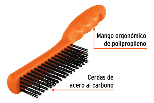 Cepillo Alambre 64 Cerdas De Acero Uso Rudo Truper 11559