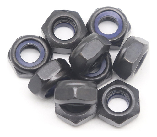 Binifimux 10pcs M10 X 15 Mm Hex Nylon Inserta Autoinforme,