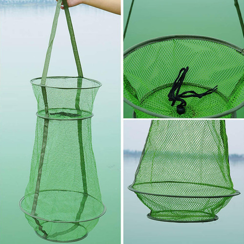 Jaula Plegable Para Peces Trampa De Malla De Plegable Fácil