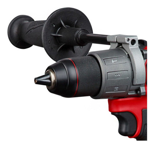 Imagen 3 de 3 de Taladro percutor atornillador inalámbrico de 13mm Milwaukee 2804-259A 18V + accesorios con estuche de plástico