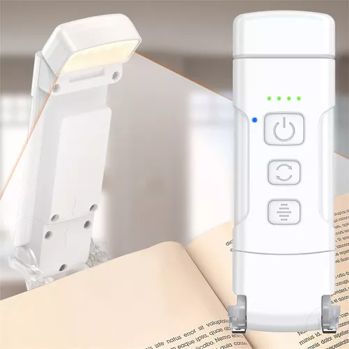 Luz Led Lectura Lampara Libros Clip Recargable Linterna