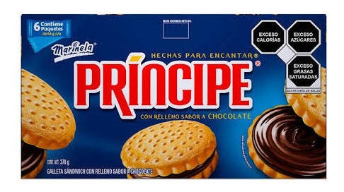Galletas Príncipe Con Relleno Chocolate 10cajas 6pzs